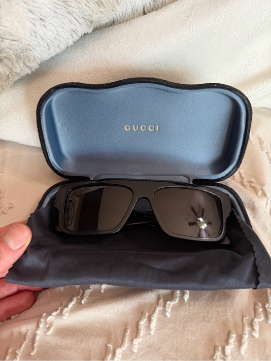 Gucci Other - Gucci Black Rectangular Sunglasses with Case